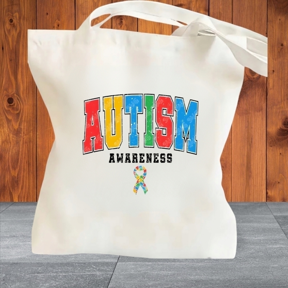 AUTISM AWARENESS CANVAS BAG